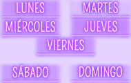 Days of the week in Spanish